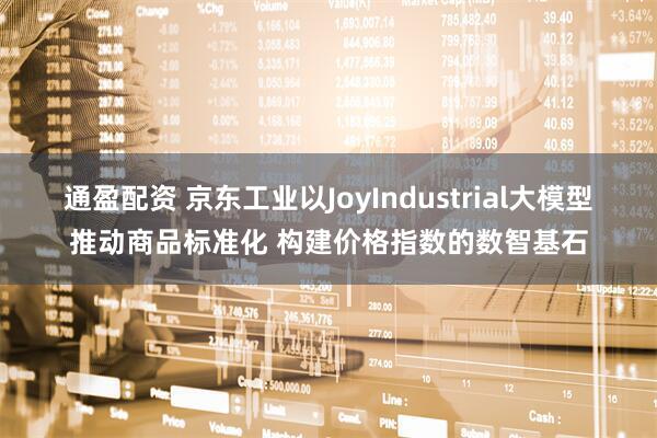 通盈配资 京东工业以JoyIndustrial大模型推动商品标准化 构建价格指数的数智基石
